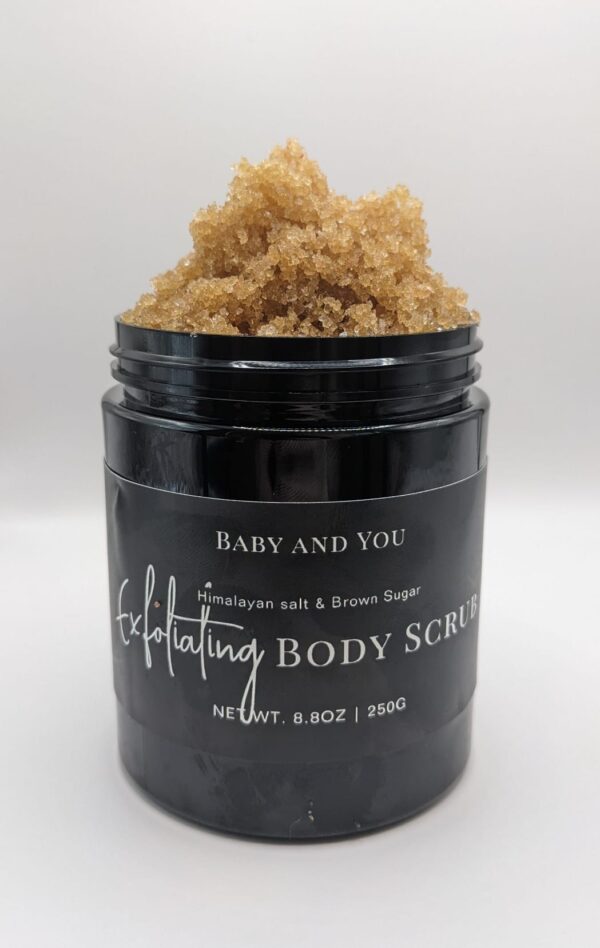 Exfoliating Body Scrub With Organic Sugar & Himalayan Salt. 250mls