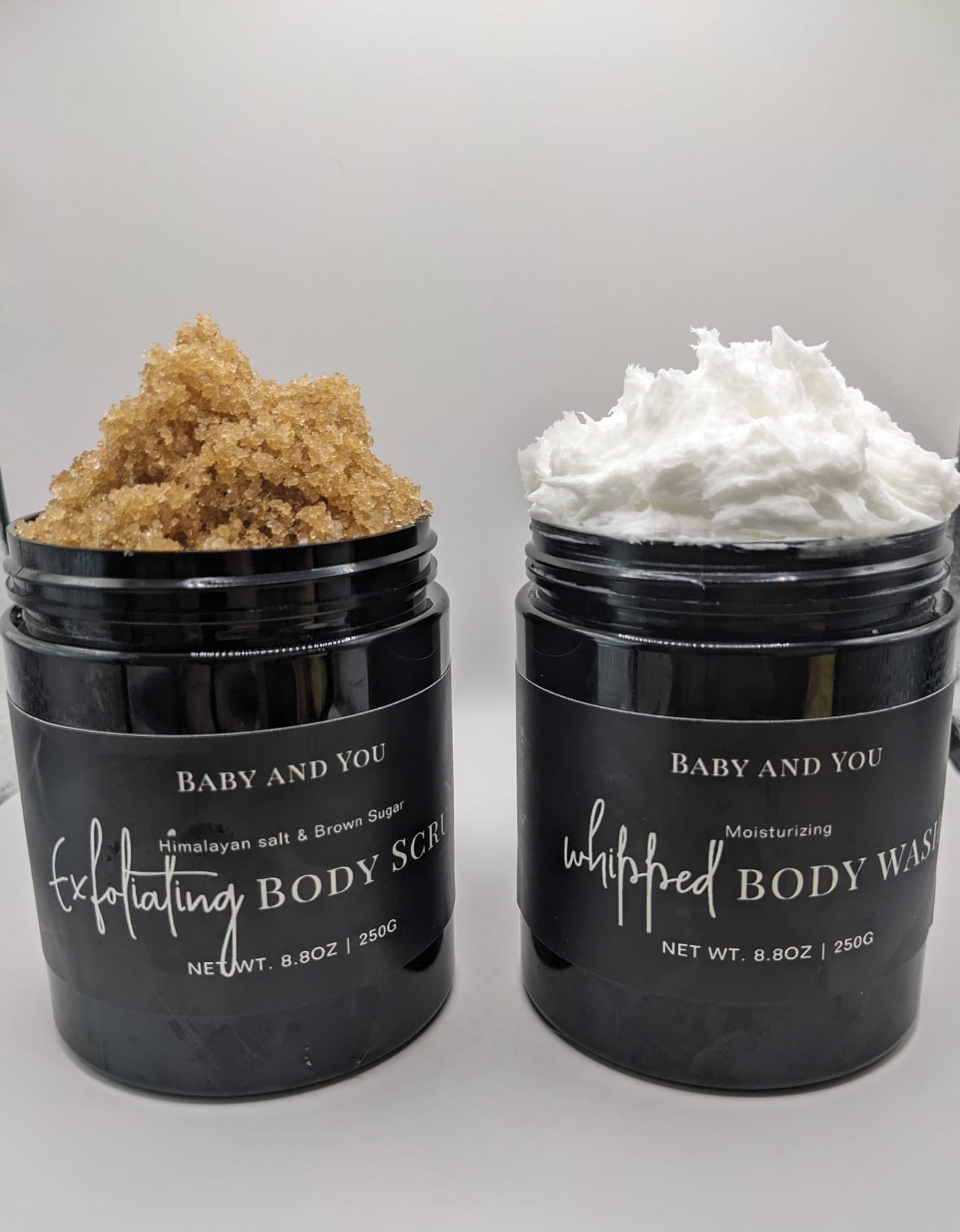 Triple whipped body wash and  Exfoliating body scrub 250 mls